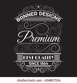 Vintage Label Design Stock Vector (Royalty Free) 215042242