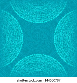 Vintage background with lace ornament - vector