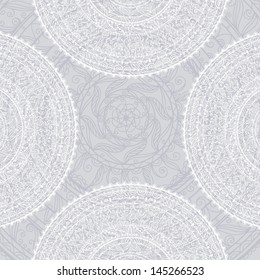 Vintage background with lace ornament - vector