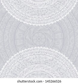 Vintage background with lace ornament - vector