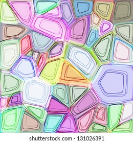 Vintage background like trendy fashion pattern. EPS 10 vector illustration. Used transparency layers of pieces elements