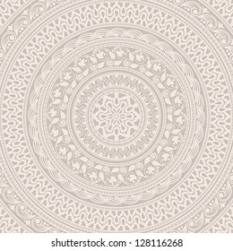 Vintage background made of ornamental pattern. EPS-8. Original author's design, hand-drawn.