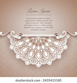 Vintage background, with mandala ornaments