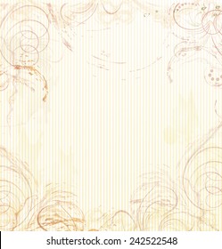 The  vintage background with old wallpaper