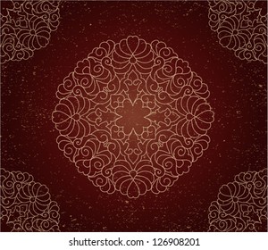 Vintage background with ornament