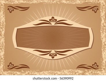 Vintage background with ornament