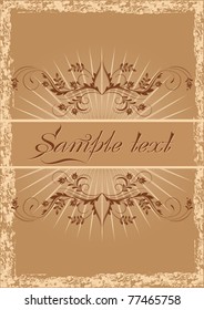 Vintage background with ornament