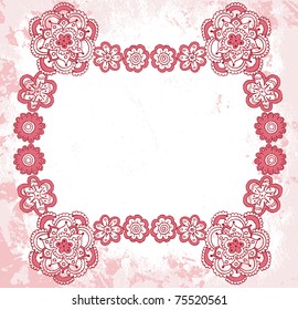 Vintage background with ornamental border