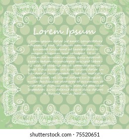 Vintage background with ornamental border