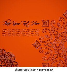 Vintage background with ornaments. Vector background.