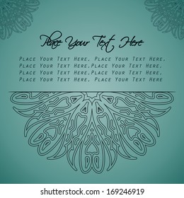 Vintage background with ornaments. Vector background.