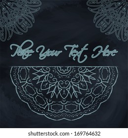 Vintage background with ornaments. Vector background.