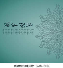 Vintage background with ornaments. Vector background.