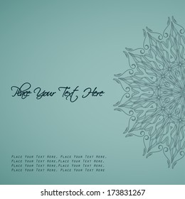 Vintage background with ornaments. Vector background.