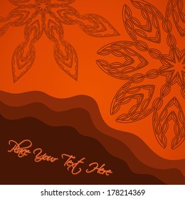 Vintage background with ornaments. Vector background.