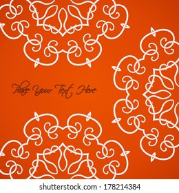 Vintage background with ornaments. Vector background.