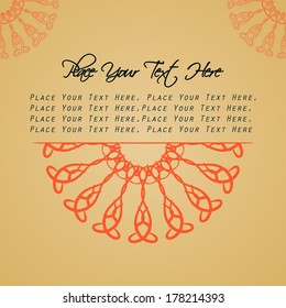 Vintage background with ornaments. Vector background.