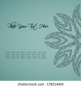 Vintage background with ornaments. Vector background.
