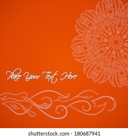 Vintage background with ornaments. Vector background.