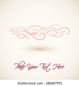 Vintage background with ornaments. Vector background.