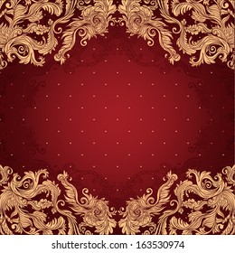 Vintage background ornate baroque pattern 