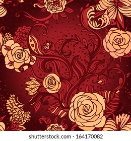 Vintage background ornate baroque pattern 