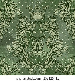 Vintage background ornate baroque pattern 