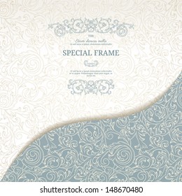 Fondo vintage con elementos ornamentales