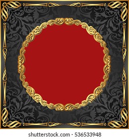 vintage background with ornate frame