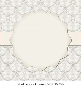 vintage background with ornate frame