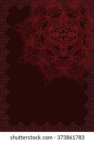 the vintage background in ottoman style, the arabic patterns