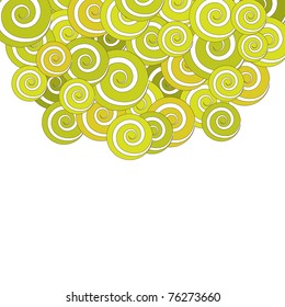 Vintage background with pastel flowers . Vector Illustration