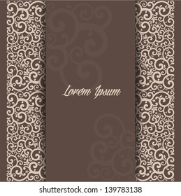 Vintage background with a pattern