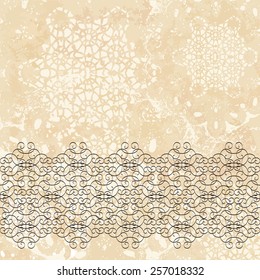 Vintage background with a pattern of openwork doily