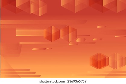 vintage background pixel art gradient orange autumn theme futuristic good for poster