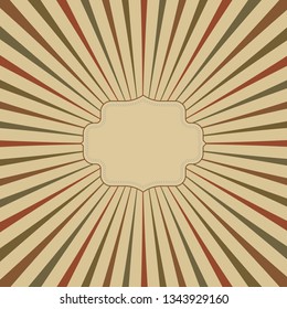 vintage background with place for name vector design