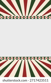 vintage background with place for text. Abstract Photo Frame Layout Background Template Vintage background in white, green, and red.