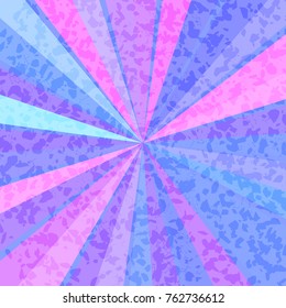 Vintage background with rays. Retro, pattern, sunbeam, beam. Card circus. Vector illustration.