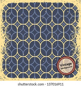 Vintage background. Retro geometric pattern. Vector illustration EPS10