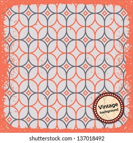 Vintage background. Retro geometric pattern. Vector illustration EPS10