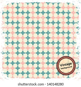Vintage background. Retro geometric pattern. Vector illustration EPS10