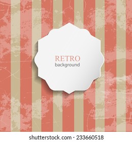 Vintage background  / retro background Vintage background with stripe pattern
