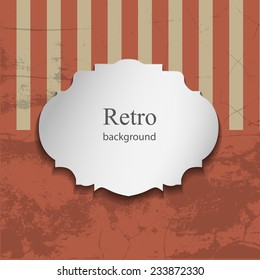 Vintage background  / retro background  Vintage background with stripe pattern