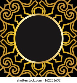 Vintage background. Retro style frame. 1920s