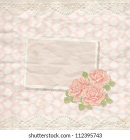 Vintage background with roses
