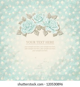 Vintage background with roses