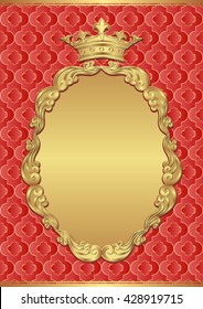 vintage background with royal frame