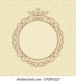 Vintage Background With Royal Frame