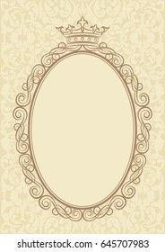 vintage background with royal frame