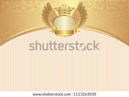 Vintage background with royal frame